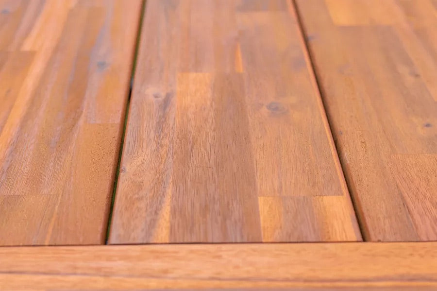 OUTFLEXX Esstisch, natur/schwarz, Akazie, 172,5 x 90 cm