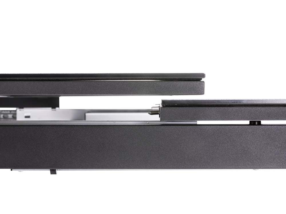 Niehoff Nancer Ausziehtisch Aluminium/Glasauflage Holzoptik 180/240x100 cm