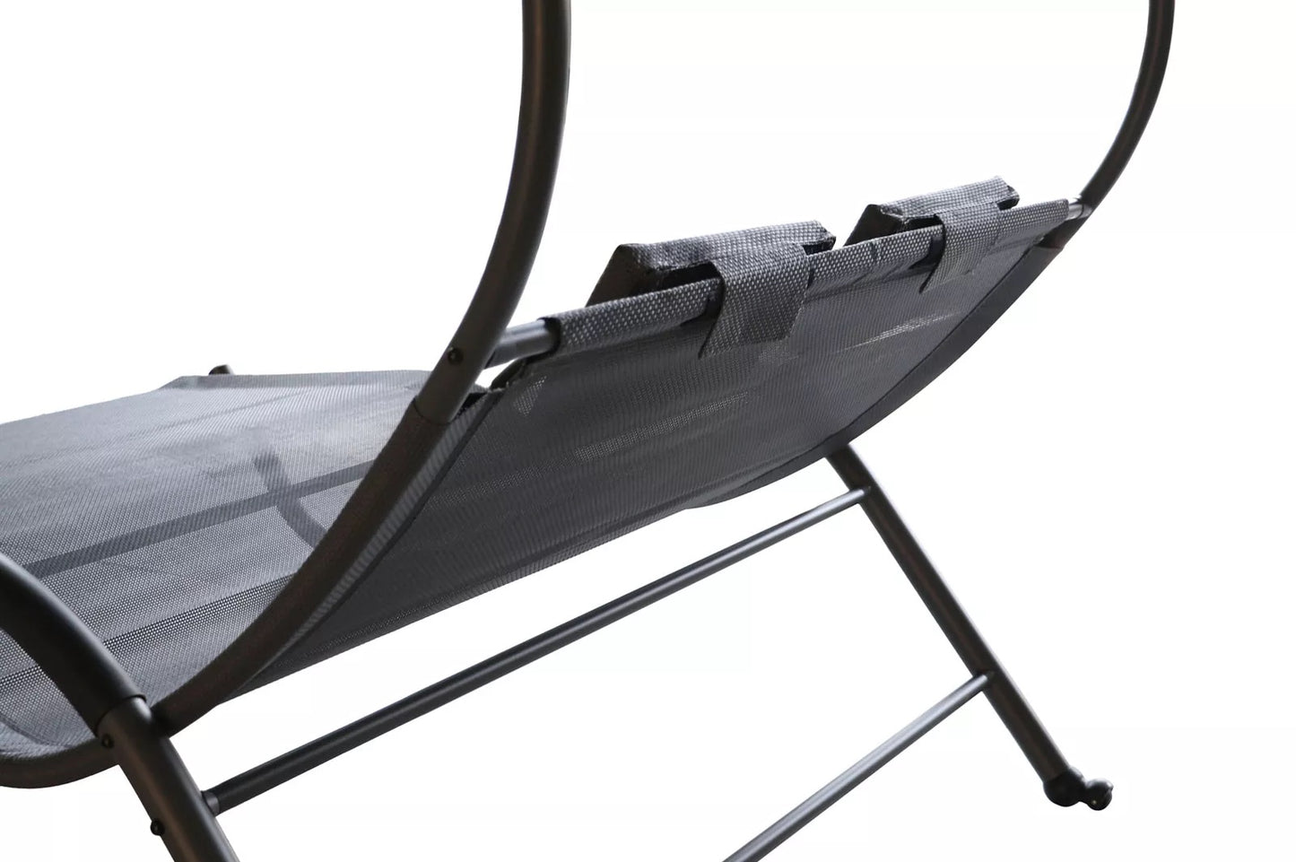 OUTFLEXX Doppelliege, anthrazit, Polyester/Stahl pulverbeschichtet, 205x138x34cm, inkl. Nackenkissen, rollbar