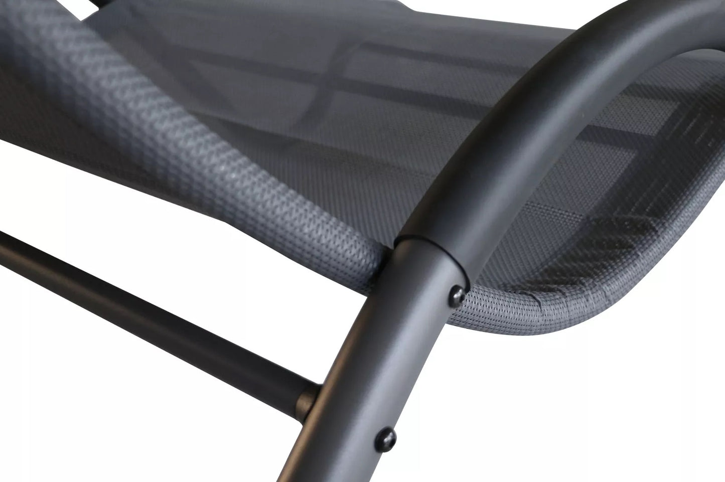 OUTFLEXX Doppelliege, anthrazit, Polyester/Stahl pulverbeschichtet, 205x138x34cm, inkl. Nackenkissen, rollbar