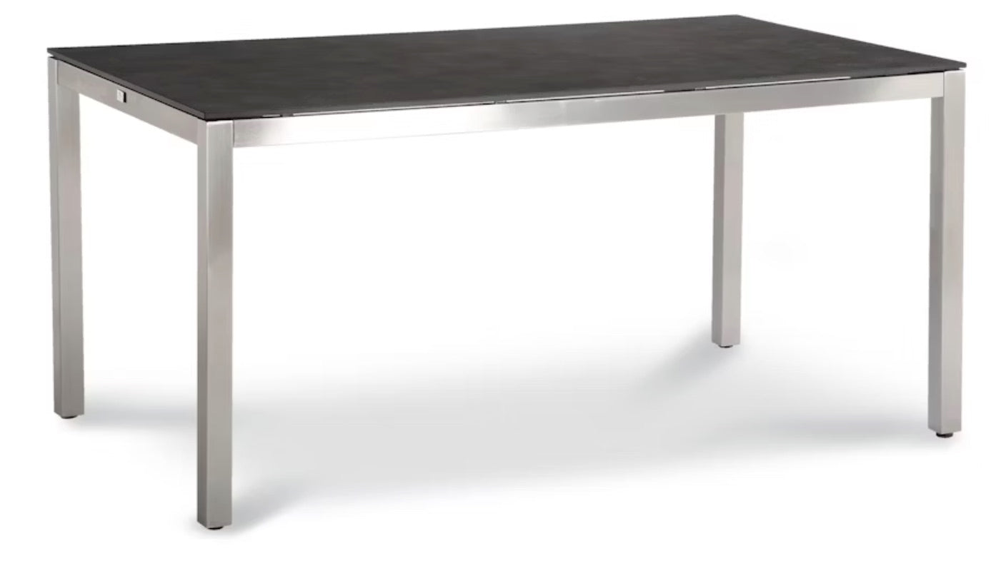 BEST Tisch Marbella 160x90cm Edelstahl