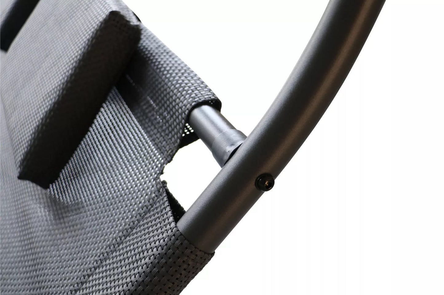 OUTFLEXX Doppelliege, anthrazit, Polyester/Stahl pulverbeschichtet, 205x138x34cm, inkl. Nackenkissen, rollbar