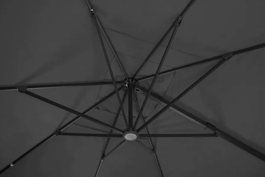 SCHNEIDER Rhodos Grande Ampelschirm, anthrazit, rund, Ø 400 cm