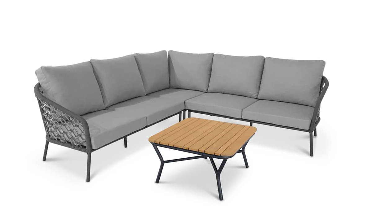 Best Freizeitmöbel Moderne Rope Lounge-Gruppe Mali für 5 Personen