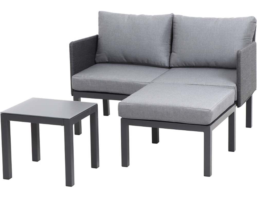Siena Garden Cosmo Loungeset 3-tlg. Aluminium/Polypropylen