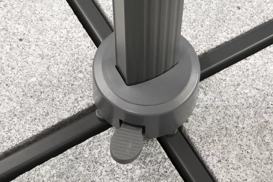 SCHNEIDER Rhodos Grande Ampelschirm, anthrazit, rund, Ø 400 cm