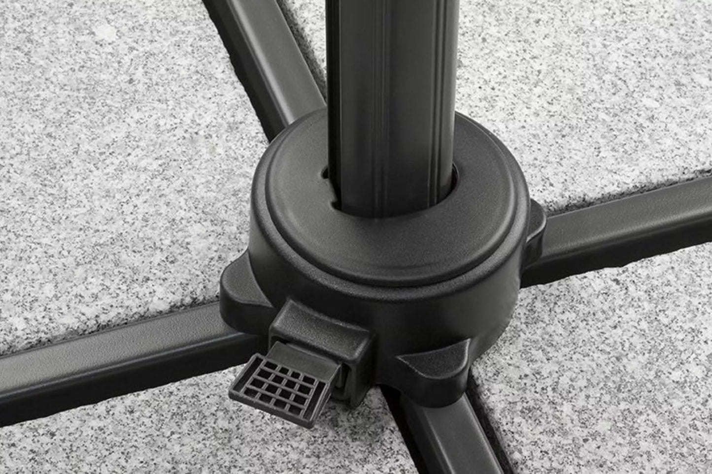SCHNEIDER Rhodos Eco Twist Ampelschirm, natur, quadratisch, 270 x 270 cm
