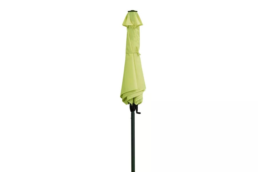 DOPPLER Basic Lift Neo Mittelstockschirm, natur, Alu/Polyester, Ø180 cm, mit Kurbel, höhenverstellbar