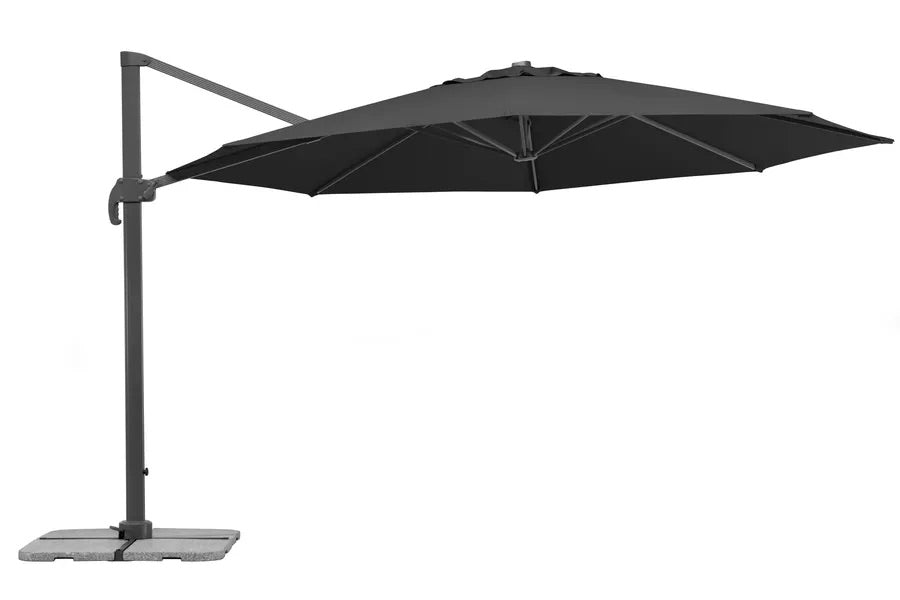 SCHNEIDER Rhodos Grande Ampelschirm, anthrazit, rund, Ø 400 cm