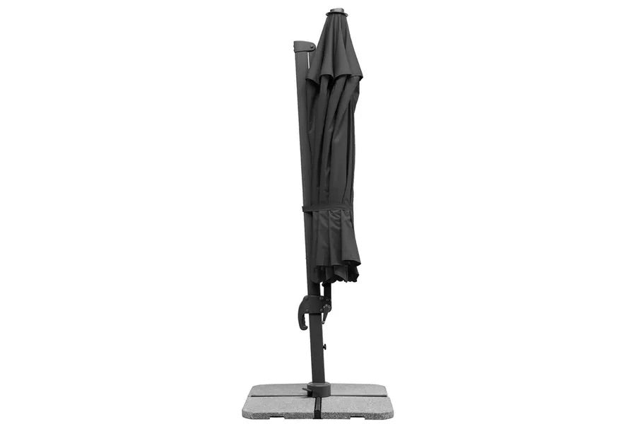 SCHNEIDER Rhodos Grande Ampelschirm, anthrazit, rund, Ø 400 cm