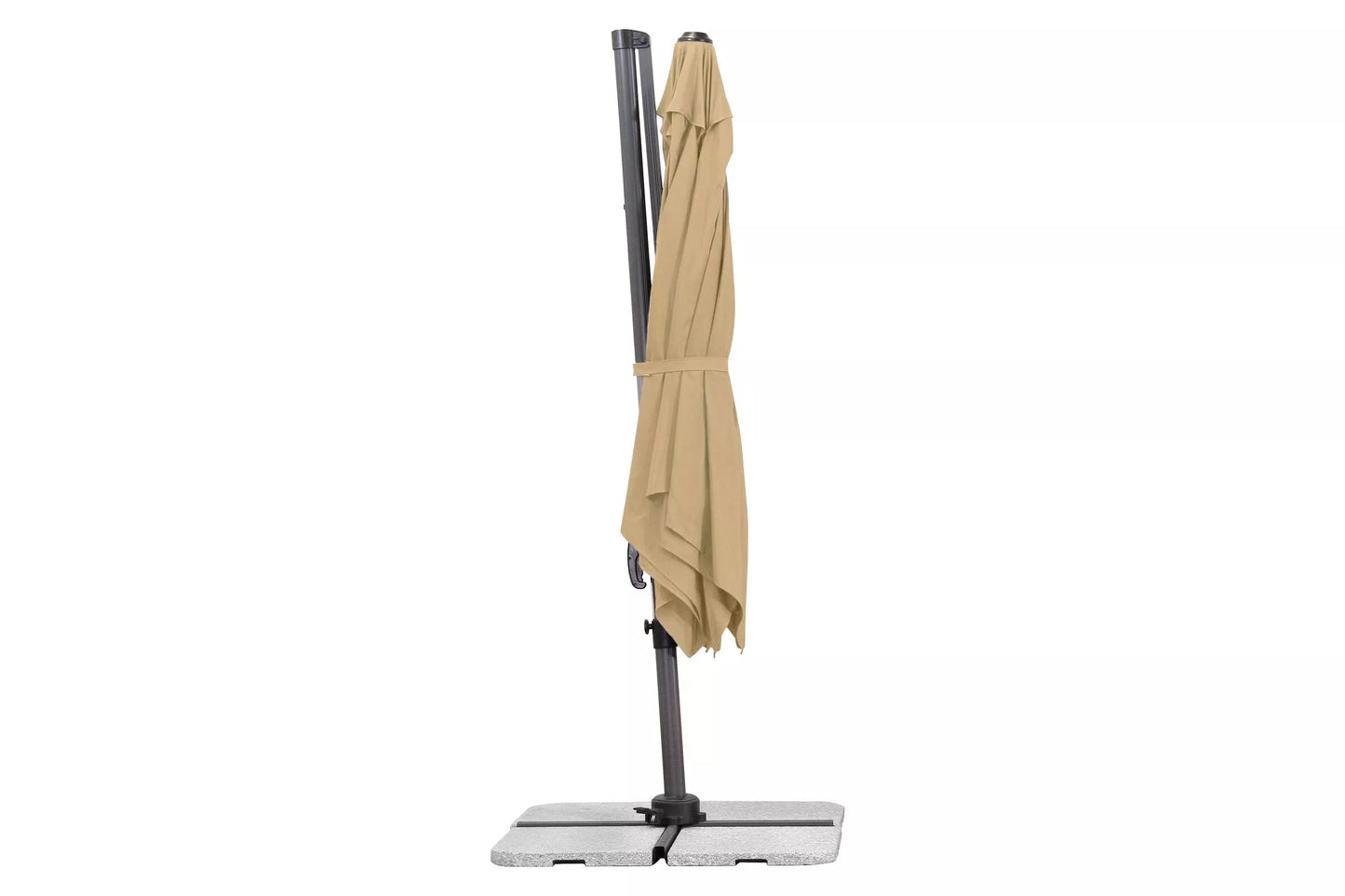 SCHNEIDER Rhodos Eco Twist Ampelschirm, natur, quadratisch, 270 x 270 cm