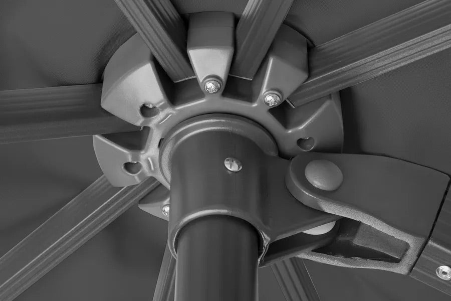 SCHNEIDER Rhodos Grande Ampelschirm, anthrazit, rund, Ø 400 cm