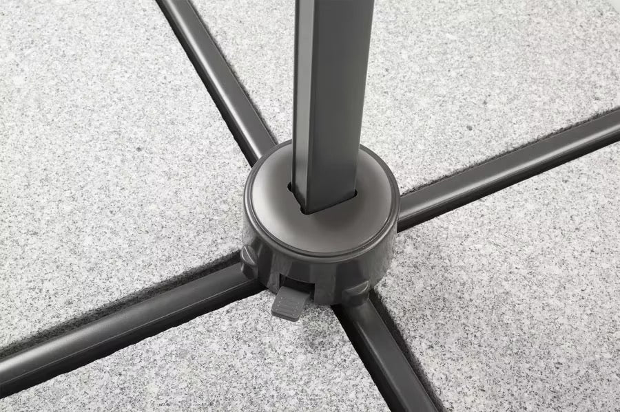 SCHNEIDER Rhodos Junior Ampelschirm, natur, quadratisch, 270 x 270 cm
