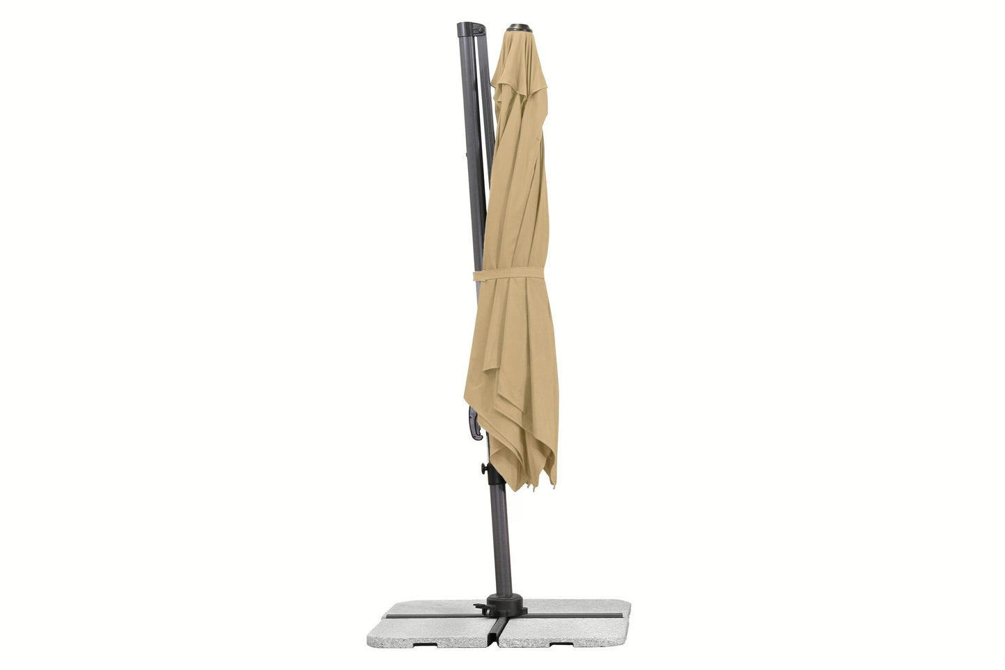 SCHNEIDER Rhodos Eco Twist Ampelschirm, natur, quadratisch, 270 x 270 cm