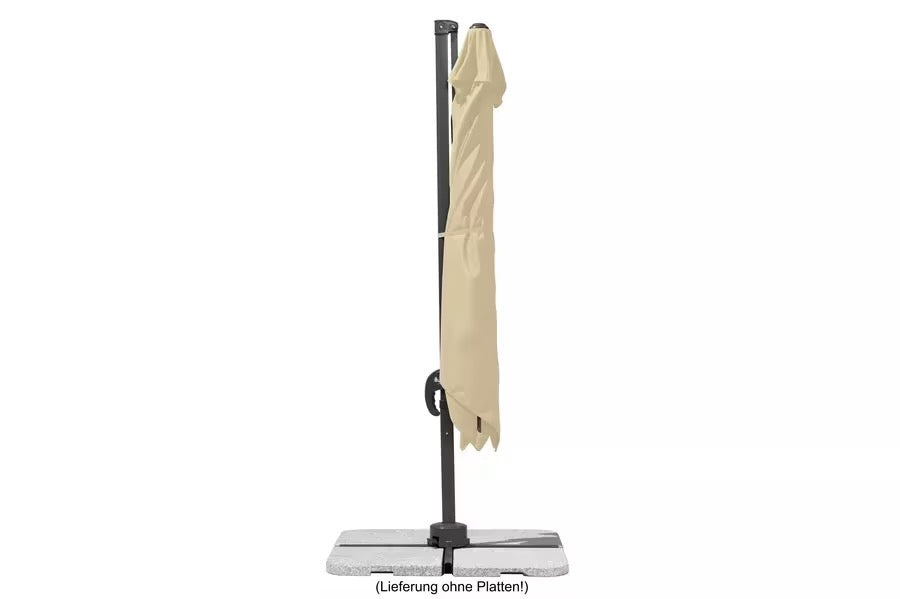 SCHNEIDER Rhodos Junior Ampelschirm, natur, quadratisch, 270 x 270 cm